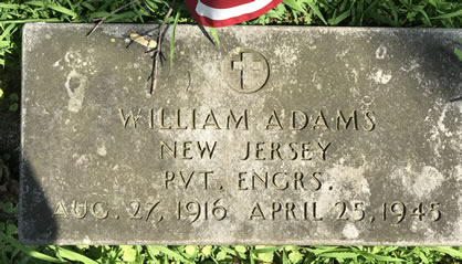 William Adams Grave Marker